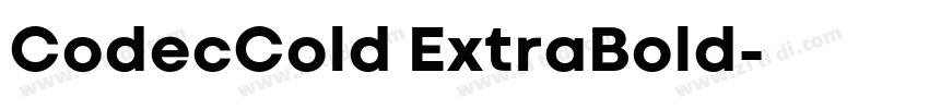 CodecCold ExtraBold字体转换 CodecCold ExtraBold字体转换